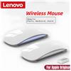 Lenovo Mouse per computer Lenovo Wireless Bluetooth Magic, ricaricabile, touch, sottile, ergonomico, dual-mode, silenzioso, per PC, compatibile con Apple Macbook Air