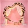 NONE Supporto per Arco Nuziale Dorato, Decorazione per Feste, Struttura per Palloncini e Supporto per Sfondo per Matrimoni, Compleanni, Anniversari