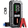 BSMOOM Avviatore di Emergenza Portatile con Compressore d'Aria Integrato, 150 PSI, 1500A di Picco, Progettato per Motori a Benzina 5.0L e Diesel 3.0L Questo Jump Starter Intelligente da 12V con Cavi di