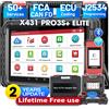 LAUNCH Strumento diagnostico OBD2 LAUNCH X431 PRO3S+ Elite, scanner bidirezionale per tutti i sistemi, supporto programmazione J2534, codifica ECU, scanner per camion HD, mappa topologica, oltre 50 funzioni