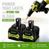 Ddadache Batteria di ricambio originale per Ryobi RB18L50 18V 6Ah per serie Ryobi P117 12V-18V One Plus P107 P108 RB18L15 RB18L40