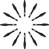 HUION Pennini di ricambio HUION PW100 PW201 Pennini per penna digitale compatibili con tavolette grafiche H640P H950P H1060P H430P H420X H580X H610X