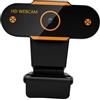 SAFIGLE Telecamera Webcam Regolabile con Microfono Integrato e Autofocus per Computer e Notebook, Plastica Nera, per Streaming Live ed Eventi