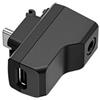 Generic Adattatore per microfono esterno, adattatore audio di ricarica per microfono esterno tipo C, porta da 3,5 mm, alimentazione live streaming