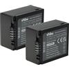 vhbw 2x batteria compatibile con Panasonic Lumix DMC-G1, DMC-G10, DMC-G10K, DMC-G1W, DMC-G1K, DMC-G2K, DMC-G2 fotocamera (1000mAh, 7,2V, Li-Ion)