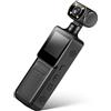 INOOMP Videocamera Sportiva Tascabile, Body Camera Portatile in Abs, Nero, Registrazione in Loop e Condivisione Video in Reale, per Viaggi e Sport All'aperto
