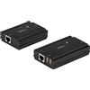 StarTech.com Extender USB 2.0 a 4 porte - Estensore Ethernet multiporta via CAT5 CAT6 100m Hub Lan compatibile RJ45 Kit Prolunga alimentato 480 Mbps [USB2004EXT100]