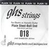 GHS Strings GHS™ Strings »PLAIN STEEL SINGLE STRING - 018 - ELECTRIC GUITAR« Corda singola per Chitarra Elettrica - Plain Steel - Spessore: 018