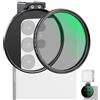 NEEWER Filtro CPL 67mm per Telefono con Clip a Cold Shoe, Accessori Filtro Polarizzatore Circolare HD Regolabile per Obiettivo, Compatibile con Android Samsung S26 Ultra iPhone 17 Pro Max ecc, FL-113