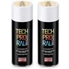 AREXONS - Tech Pro Smalto Spray Avorio RAL 1015 Ad Alta Copertura per Protezione Manufatti Ferrosi Esterni Porte Cancelli Box 400ml (Confezione da 2)