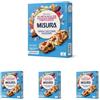 Misura Dolcesenza Barrette 52% Frutta Secca, Cioccolato e Frutti di Bosco (Confezione da 4)