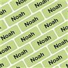 My Nametags® 175 Mini Adesivi Personalizzati | Etichette per Materiale Scolastico: Penne, Matite, Pennarelli e Altro | Mini Etichette Impermeabili senza Ferro per Tutte le Età | Verde Lime II