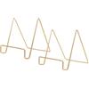 Beavorty Supporto per Piatti Decorativi 2 Pezzi per Casa e Ufficio Base Stabile e Design Elegante in Ferro Come Supporto per Libri di Cucina