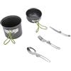 Generic Set di Pentole da Campeggio, Alluminio Anodizzato per 2 Persone