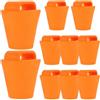 NUOBESTY 10 Pezzi Tappo di Scarico per Kayak Tappo di Scarico per Canoa in TPE Tipo a Pressione Arancia e Resistente all'abrasione per Kayak e Canoe