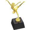 TOGEVAL Statuetta Danza Ballerina Oro in Plastica Realistica