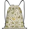Kfjghhl Giallo Foglie Pollo Coulisse Zaino Borsa Sport Sackpack Bulk Cinch Gym Bag Donne Uomini Bambini Sport All'aperto, Nero , S, Vacanze