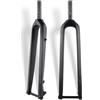 NIKANXIA Forcella Rigida Carbonio Gravel 26/27,5/29 Disc15x100 1-1/8 Dritta/Conica(Tapered Tubematte Black,29in)