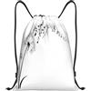 Kfjghhl Botanico Volare Musica Note Coulisse Zaino Borsa Sport Sackpack Bulk Cinch Gym Bag Donne Uomini Bambini Sport All'aperto, Nero , M, Vacanze