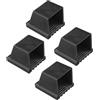 MeevrgR 4Pcs 50x50mm Attrezzature Fitness Piazza End Cap Gomma Palestra Pavimento Protezioni
