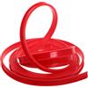 Toyvian Striscia Protettiva in Gomma Rossa a Forma di U per Bordi Mobili e Tavoli da Biliardo, Protezione Angolare Versatile e Buffer di Ricambio da 2 Metri
