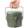 BildeeMait Kit portatile da campeggio in alluminio, set da 3 pezzi, antivento, per escursionismo, zaino in spalla, attrezzatura da cucina per attività all'aperto, verde