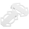 JECOMPRIS Pedane Posteriori per Mountain Bike in Acciaio Bianco Vite 5mm | Pieghevoli, Antiscivolo e Multifunzione, per Passeggeri, Accessori per Biciclette e Bici
