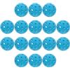 jojofuny 20 Pezzi Palla da Allenamento per Pickleball 40 Fori 74mm in PE | Blu, Design Cavo Flusso D'aria, per Indoor Training e Outdoor Play, Adatta a Nuovi Giocatori e Principianti