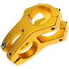CLISPEED STEM in Lega di Alluminio, Attacco Manubrio Bici Oro Corta per Track Bike e Downhill, Comoda Impugnatura e Facile Installazione
