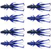Generic 8 esche morbide da pesca per gamberi, aragoste, gamberi, gamberetti, esche artificiali per pesca all'aperto, gamberetti morbidi