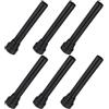 DINHEAROM 6 Pezzi Piedini Trampolino Pad Antiscivolo, Acciaio Inox, Nero | Ricambio Adattabile Aderente, Stabilità Migliorata, Set per Tubi di Supporto