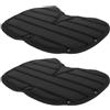 CLISPEED Cuscino Schienale Kayak Nero in Spugna, Comfort per Remata Lunga | Confezione da 2 Pezzi, Installazione Semplice, Uso Outdoor, per Kayak Sit On Top e Navigazione Singola