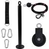 ZQINGQING Accessori Palestra Exercise Rope Bar Chest Attachments with Pully Loading Pin Hanging Strap LAT Pull Down Attachment Fitness Lift Pulley System