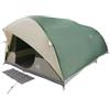 YUOGHRTFE Tenda a tunnel per esterni, verde, 500 x 348 x 200 cm, in taffetà, impermeabile, antivento, con porta E e ganci, per campeggio e famiglia