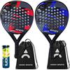 ianoni Racchette da padel Starter Set - 2 racchette + 3 palline Pro Padel - principianti e giocatori intermedi