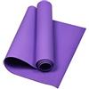 Generic Tappetino sportivo monocromatico, 4 mm, unisex, antiscivolo, per fitness, yoga, allenamento, ginnastica, allenamento, accessori (viola, taglia unica)
