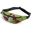 MHYRAC Marsupio a forma di gatto, regolabile, per corsa, camminata, escursionismo, Cavalier King Charles Spaniel, 36*15cm, Marsupio
