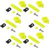 DIYEAH 6 Set Slider per Frecce Bowfishing in ABS Giallo, Set | Compatibile Archi Compound e Ricurvi, Guida Stabile per Attrezzatura da Pesca e Caccia in Acqua
