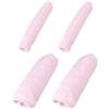 Lurrose Copri Manubrio Bici in Peluche Corto Rosa, Manopole Imbottite Invernali Antiscivolo, Facili da Installare e Delicate sulla Pelle per Accessori Ciclismo
