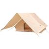 Jiuvaso Tenda Gonfiabile da Campeggio Tenda da Viaggio Rifugio da Esterno Tenda Familiare con Tela Poliestere Cotone 210g Ad Φ8cm Stabile Canopy Frontale