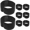 TOYANDONA 8 Pezzi Bracciale da Lutto Funebre Nero, Fascia da Lutto Elastica, Poliestere, Unisex, per Football e Running, per Commemorazione e Rispetto
