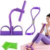 Diyxisk Set di 3 fasce di resistenza a 6 tubi, fasce di resistenza per pedali, con otto fasce di resistenza, per allenamento addominale e bendaggio elastico, adatte per casa, palestra, ufficio, principianti
