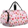 GuoChe Borsone da viaggio per bambini, ragazzi e ragazze | Borsone sportivo da notte con scomparto per scarpe blush Natale spettrale spirito Merry Christmas Retro pastello