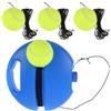BESPORTBLE Trainer di Rimbalzo per Tennis con Pallina su Corda, Base Rotonda in Plastica, per Allenamento Prolungato All'aperto e sul Campo da Tennis, per Principianti e Giocatori Avanzati