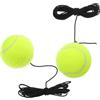 CLISPEED 2 Pezzi Pallina da Tennis con Cordino Elastico per Allenamento Singolo, Miglioratore di Coordinazione e Tempi di Reazione, in Fibra Chimica Resistente
