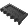 IMIKEYA Porta Stecche da Biliardo 5 Slot in Plastica Nero Base Zavorrata