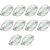 Generic 10PCS Stainless Steel Spring Fishing Feeder Bait Cage Holder Tackle