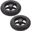 Yardwe 2 Pezzi Ruote di Ricambio per Monopattino Elettrico 20x5 Cm, | Gomma e Plastica, senza Necessità di Gonfiaggio, Feedback Motore Sensibile