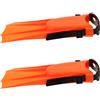 CLISPEED Pinne da Immersione Regolabili Arancioni in Eva e Pvc Resistenti per Adulti e Taglia 30-36, Attrezzatura Comoda per Nuoto e Snorkeling in Piscina e Mare