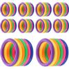 minkissy Gioco di Lancio Anelli per Bottiglie 60 Pezzi in Plastica